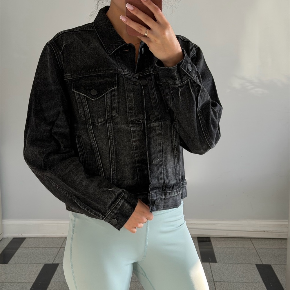 NWT Limited POLO RALPH LAUREN Women's Polo Bear Black Denim Jean Jacket - Picture 2 of 3